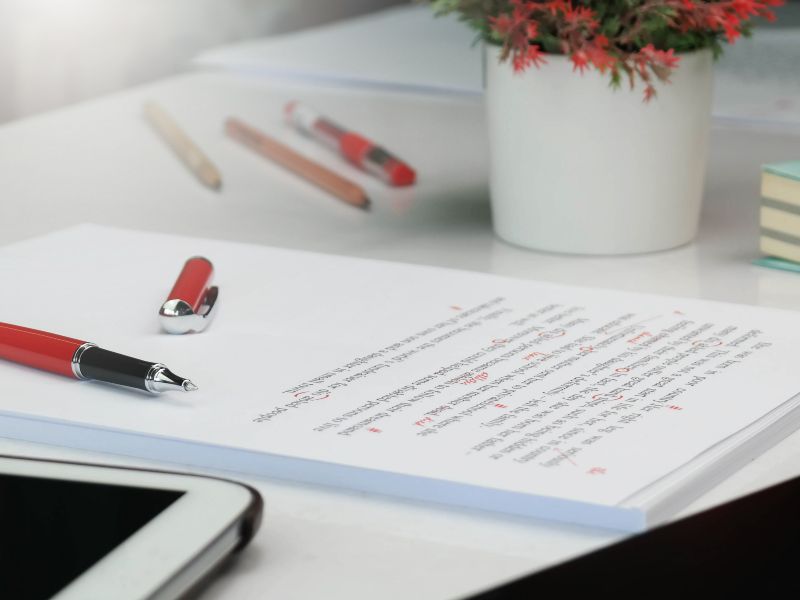 Relecture et réécriture du manuscrit
